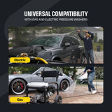 Active™ 50’ Pressure Washer Extension Hose – 5/16 Steel Braided