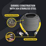 Active™ 50’ Pressure Washer Extension Hose – 5/16 Steel Braided